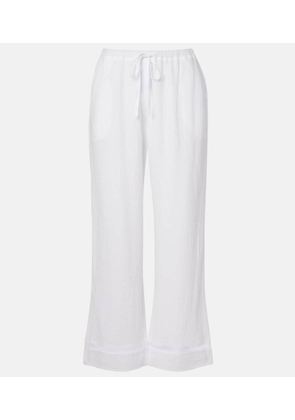 Velvet Calia cotton muslin wide-leg pants