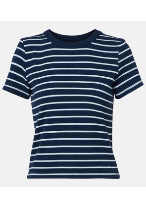 Velvet Brenda striped cotton-blend T-shirt