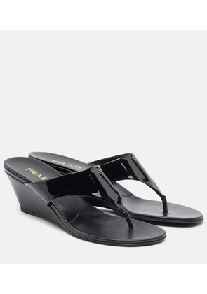 Prada Patent leather thong sandals