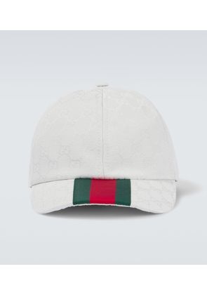 Gucci Web Stripe GG Canvas baseball cap