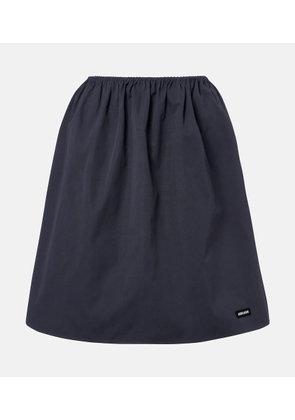 Miu Miu Cotton poplin midi skirt