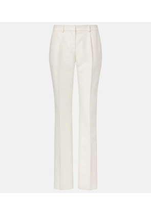 Balenciaga Wool and silk slim pants