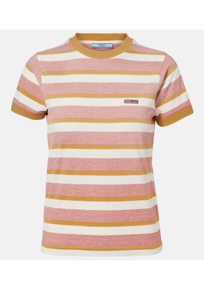 Prada Striped cotton jersey T-shirt