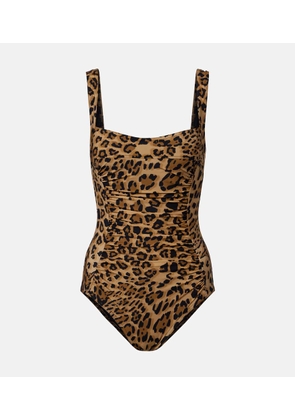 Karla Colletto Ava leopard-print swimsuit