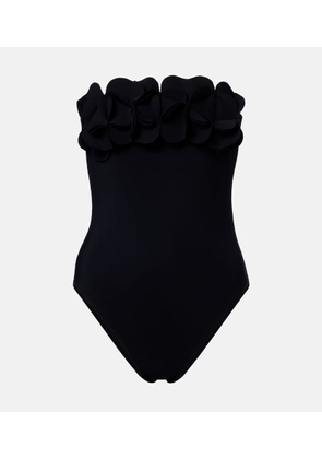 Karla Colletto Tess floral-applique swimsuit