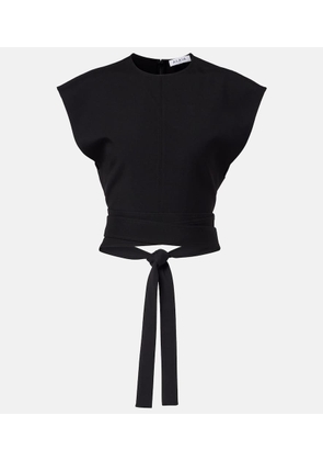 Alaia Belted wool top