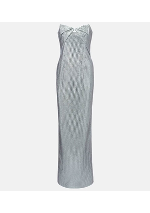 Roland Mouret Origami diamante corset gown