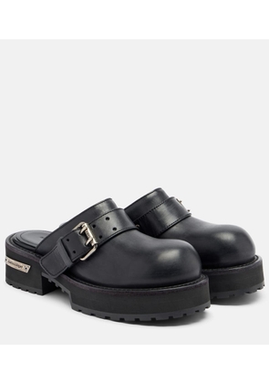 Balenciaga Venom leather mules