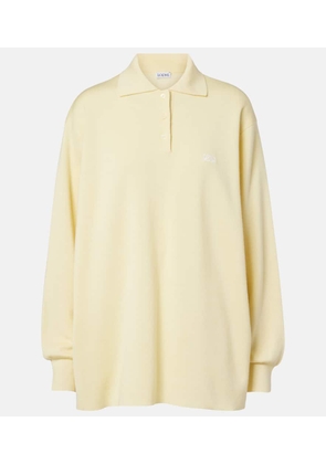 Loewe Double L cashmere and silk-blend polo sweater