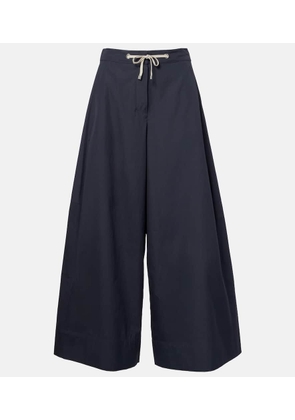 'S Max Mara Gufo cotton poplin wide-leg pants