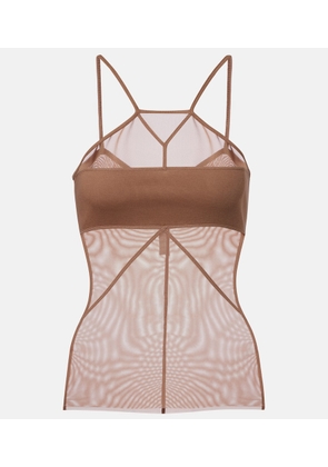 Rick Owens SL Combo semi-sheer top