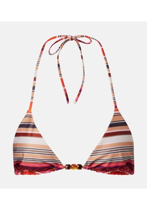 Faithfull Leone striped bikini top