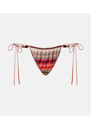 Faithfull Ombra striped bikini bottoms