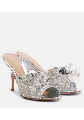 Gianvito Rossi Abyssa sequined mesh mules