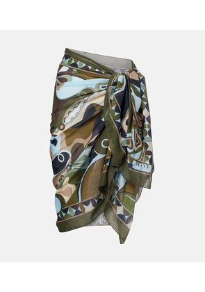 Pucci Orchidee cotton beach cover-up