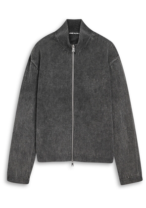 Mki Miyuki Zoku Pigment Open-knit Cotton Jacket - Black - S