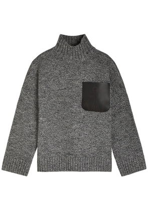 JW Anderson Logo Wool-blend Jumper - Grey - XL
