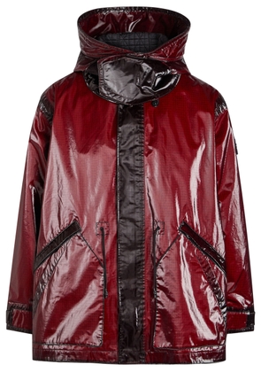 Stone Island Prismatic-effect Quilted Ripstop Cotton Parka - Bordeaux - XL