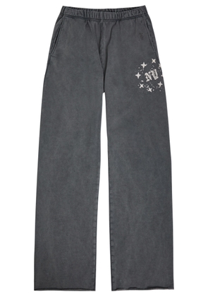Duke And Dexter NY Paint Splatter Print Cotton Sweatpants - Grey - L