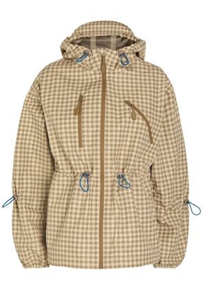 Damson Madder Matlida Gingham Waterproof Raincoat - Brown - 12 (UK12 / M)