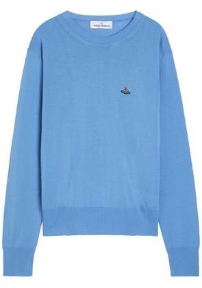 Vivienne Westwood Alex Fine-knit Cotton Jumper - Blue - M