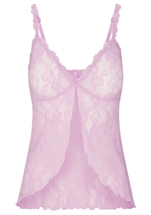 Skims Stretch-lace Babydoll top - Light Pink - S (UK8-10)