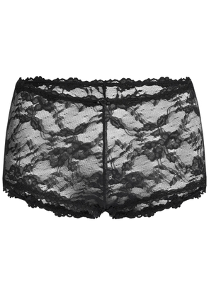 Skims Stretch-lace boy Short - Dark Grey - S (UK8-10)