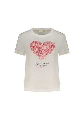 Desigual Bianco Cotton Women T-Shirt - XS