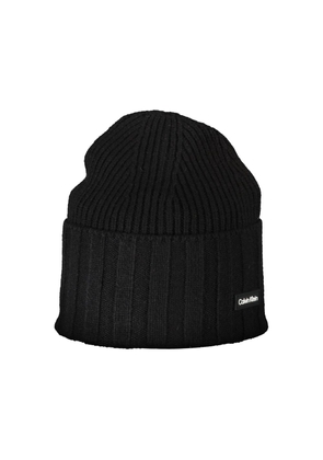 Calvin Klein Black Wool Men Hat - UNI