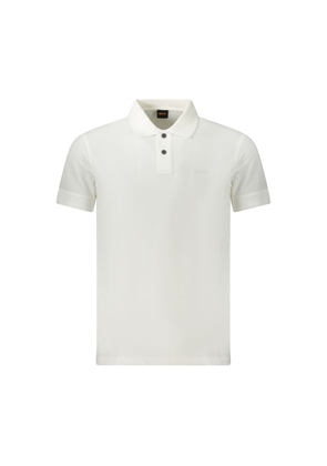 Hugo Boss Bianco Cotton Men Polo - M
