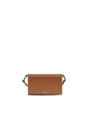 Jil Sander Brown Calf Leather Bos Taurus Wallet