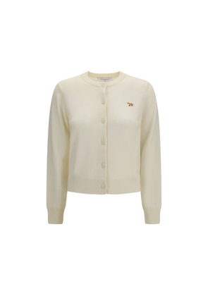 Maison Kitsuné Beige Cotton Cardigan - L