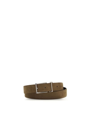 Tom Ford Brown Calf Leather Bos Taurus Regular Belt - 100 cm / 40 Inches