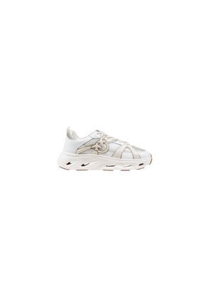 PINKO White Leather Athletic Sneakers - EU39/US9