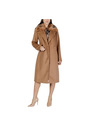 Guess Beige Polyester Coat - XL
