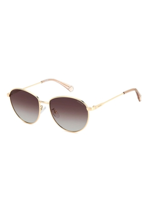 Polaroid Gold Stainless Steel Sunglasses