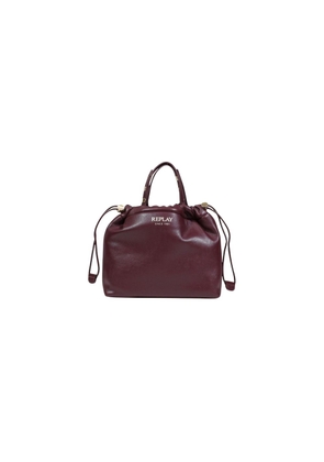 Replay Bordeaux Polyester Handbag