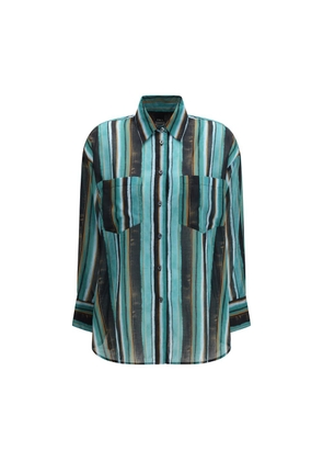 PINKO Multicolor Cotton Pattern Shirt - M