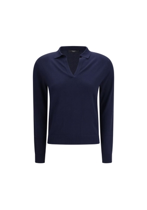 Max Mara Blue Viscose Sweatshirt - L