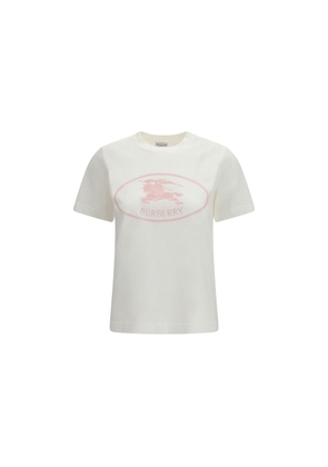 Burberry White Cotton T-Shirt - M