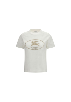 Burberry White Cotton T-Shirt - M
