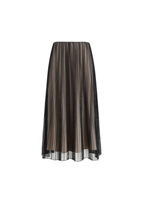 Max Mara Black Polyester Long Skirt - L