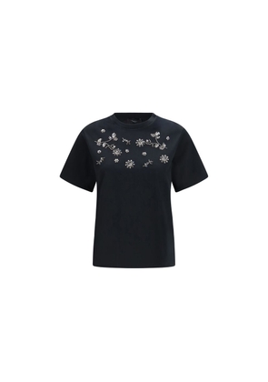 Max Mara Black Cotton T-Shirt - L
