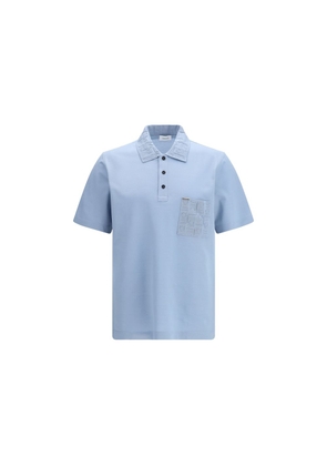 Ferragamo Blue Cotton Polo Shirt - L