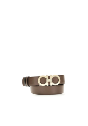 Ferragamo Brown Calf Leather Bos Taurus Regular Belt - 70 cm / 28 Inches