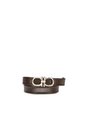 Ferragamo Brown Calf Leather Bos Taurus Regular Belt - 100 cm / 40 Inches