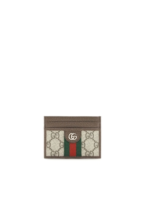 Gucci Brown Fabric Cardholder