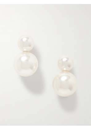 Jennifer Behr - Iris Gold-tone Faux Pearl Earrings - Ivory - One size