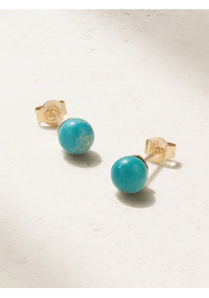 Mateo - 14-karat Gold Turquoise Earrings - One size