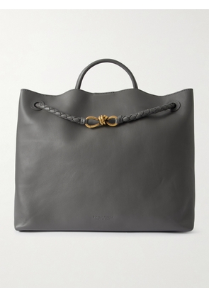 Bottega Veneta - Andiamo Large Embellished Leather Tote - Gray - One size